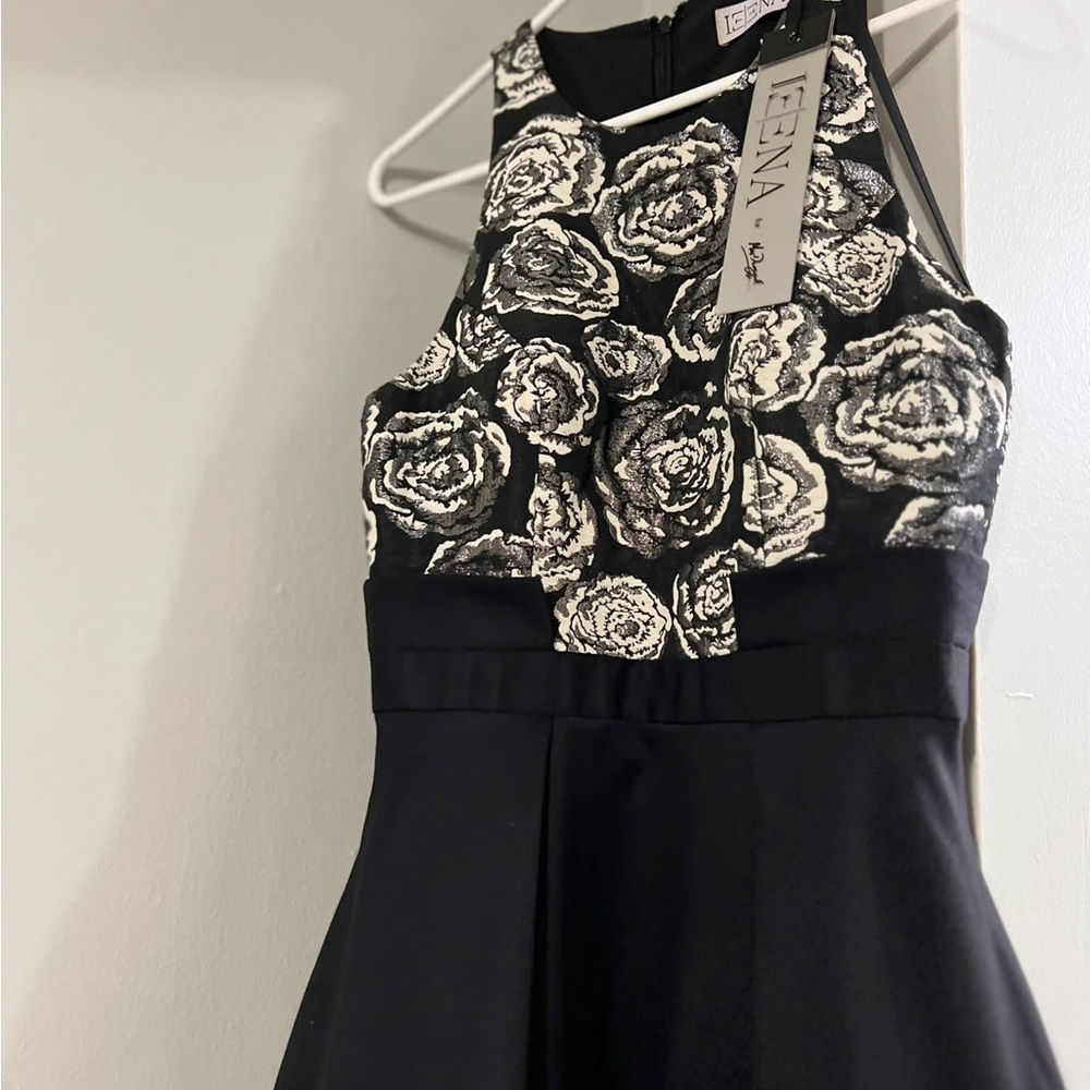 Black Halter Top Dress by IEENA for MacDuggal
